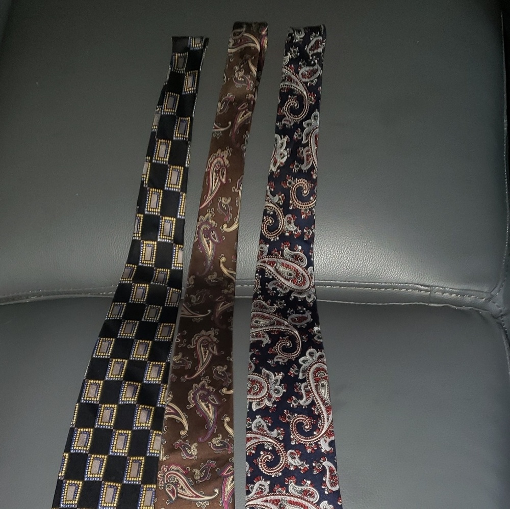 3 Vintage Christian Dior Ties